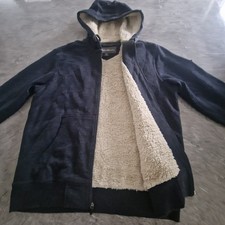 Eddie Bauer Sherpa Jacket Fleece Lumberjack Flannel Lined Zipped Shacket Tag M