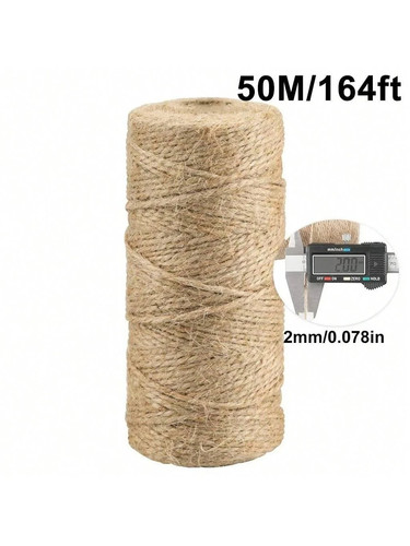 Natural brown jute twine - natural,