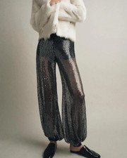 ZARA Black Gunmetal Grey