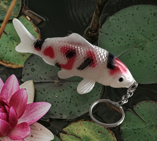Koi carp keyring fish - keyring.,