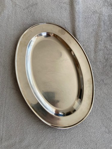 Large oval silver stainless - large,
