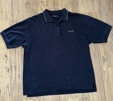 Men’s Back Swing Golf Clothing Golf Polo Shirt Navy Blue Size Large