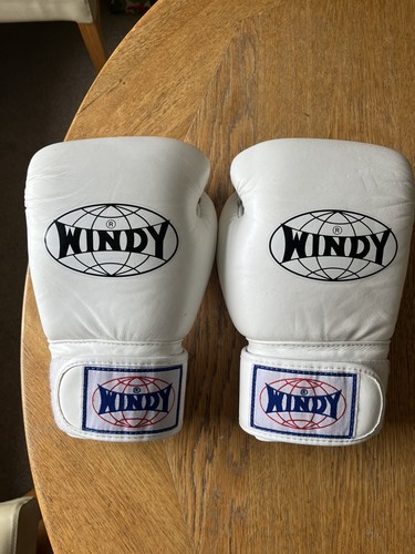 Windy white leather boxing - leather, /