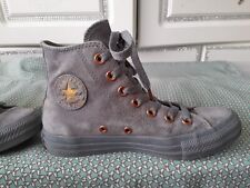 Ladies converse All star high tops chuck taylor Uk 3 grey suede