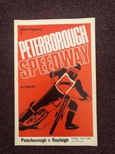 Speedway programme Peterborough v Rayleigh 12th June 1970 first meeting