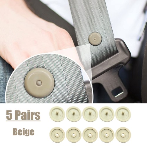 Pairs beige car seat belt - 5,