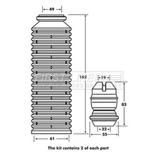 First Line Dust Cover Kit for