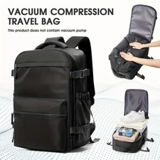 Ryanair / Easyjet Vacuum Cabin Bag Carry On Black Backpack Under Seat 40x25x20