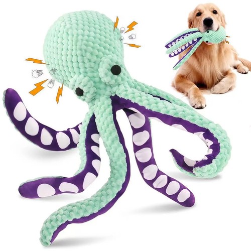 Interactive squeaky octopus - interactive,