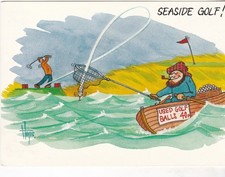 Seaside golf - old post card
