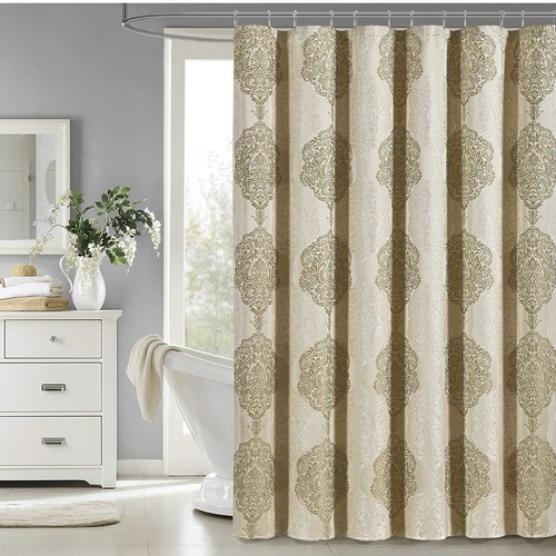 Luxury fabric shower curtain - luxury,
