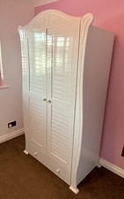 Tutti Bambini Marie Wooden Children’s Nursery Furniture White Gloss Wardrobe