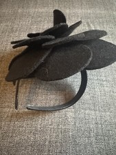 COAST BLACK FELT ALICE BAND FASCINATOR BNWOT