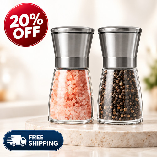 2pcs pepper and - and, salt
