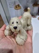 Vintage 1988  Design Stone Critters Art Cocker Spaniel Cashew Dog 50264