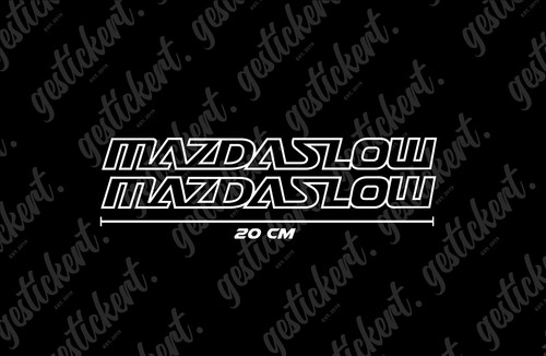 20cm mazdaslow decal - 2x,