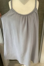 TU sz 18 Camisole Nightie Midi Pure Cotton TU Long Nightdress sz 18 Pale Blue