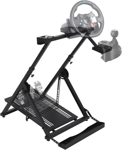 Foldable racing wheel stand - foldable,