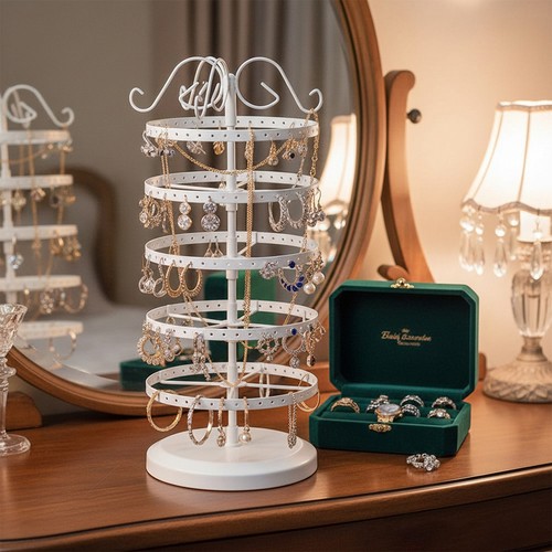 Metal rotating earring - earring, holder