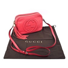 GUCCI Soho Disco Bag Shoulder Bag Leather 0595 Auth