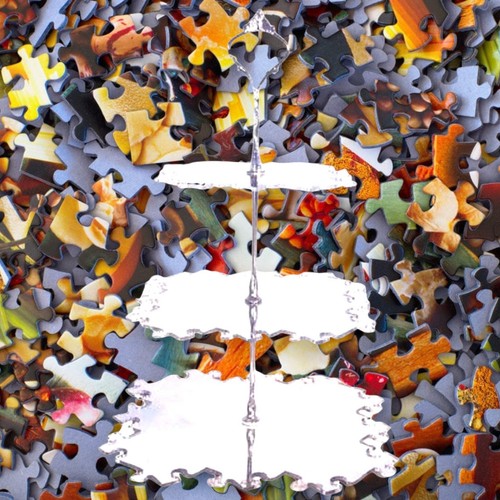 Tier jigsaw wooden - wooden, cake