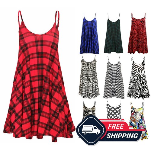 Womens cami swing dress - womens, ladies