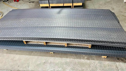Mild steel checker plate - plate, tread