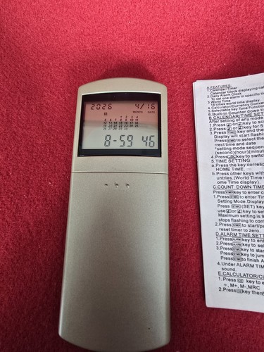 Casio clock alarm - casio, calculator