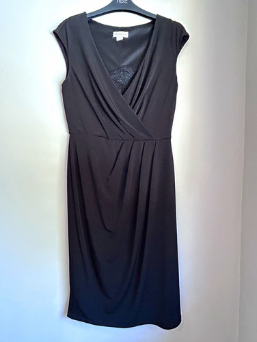 Monsoon black wrap dress - wrap,