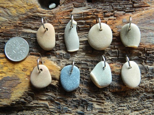 Drilled sea pebbles for - pebbles,
