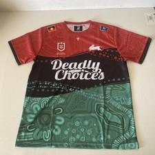 South Sydney Rabbitohs #25 Large L Deadly Choices Jersey Free Potage AU Seller