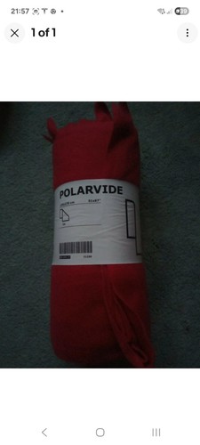 Ikea polarvide red fleece - ikea,