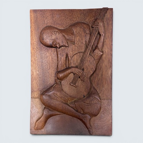 Vintage hand carved - hand-carved, wooden