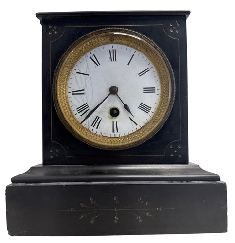 Victorian black slate mantel - victorian,