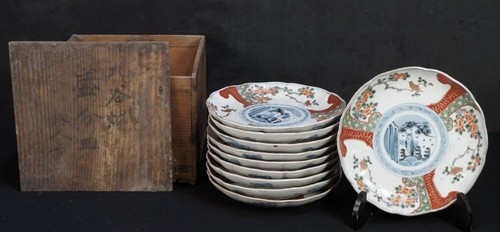 Antique sushi plates - antique,