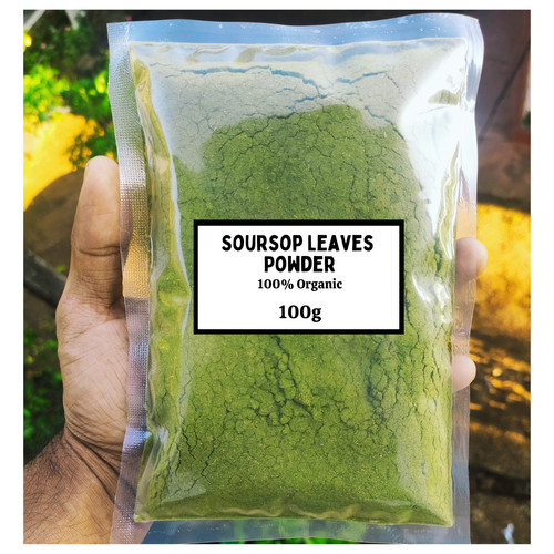 Dried soursop leaf powder 100 - dried,