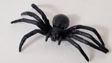 1x Fake Toy Spider (8cm) ~ Classic Practical Joke Prank ~ Halloween Prop