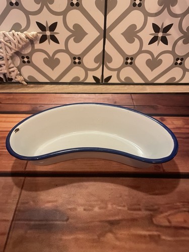 Vintage enamel kidney shaped - enamel,
