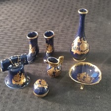 Limoges Cobalt Blue and Gold