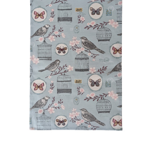 Blue melodie birds birdcage - blue,