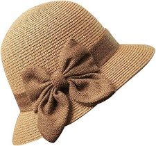 Straw cloche hat - cloche, summer