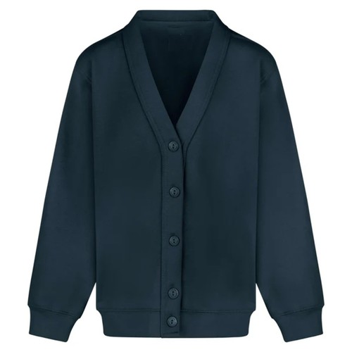 Girls button cardigan fleece - button,