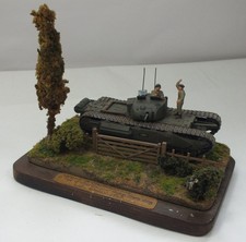1:76 Scale Diorama: Churchill I Tank, 9th Battalion RTR. UK Early 1942