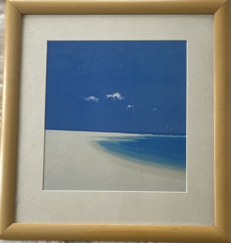 Framed blue print john - print,