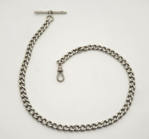 Sterling silver albert chain - sterling,