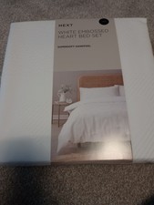 Next White Embossed Heart