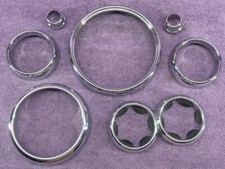 Mini R50 R52 R53 CHROME Dash Interior GENUINE Trim Cup Holder Gear Stick Kit Set