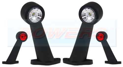 Red white led stalk - stalk, side