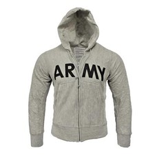 Army Hoodie Original US Fitness Uniform Military Sweatshirt Fleece Running Top