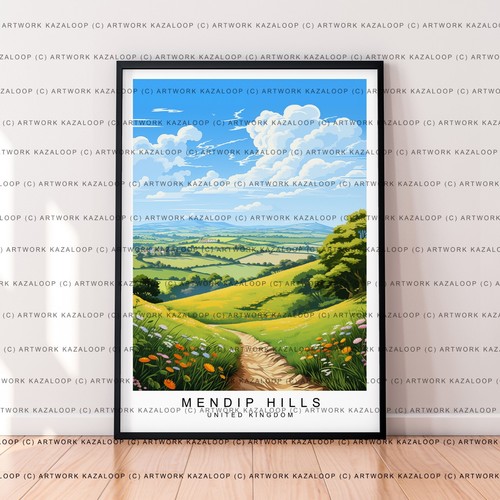 Mendip hills countryside - hills,